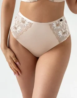 Beżowe Stringi PURE Wysoki Stan<Polski Discount
