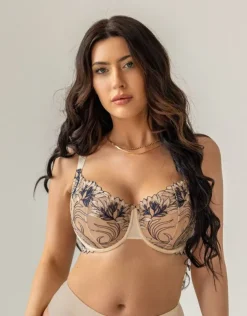 Beżowy Biustonosz GLOW Half Cup Soft Plunge<Polski Discount