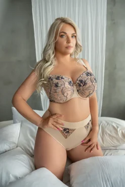 Beżowy Biustonosz GLOW Soft Plunge<Polski Sale