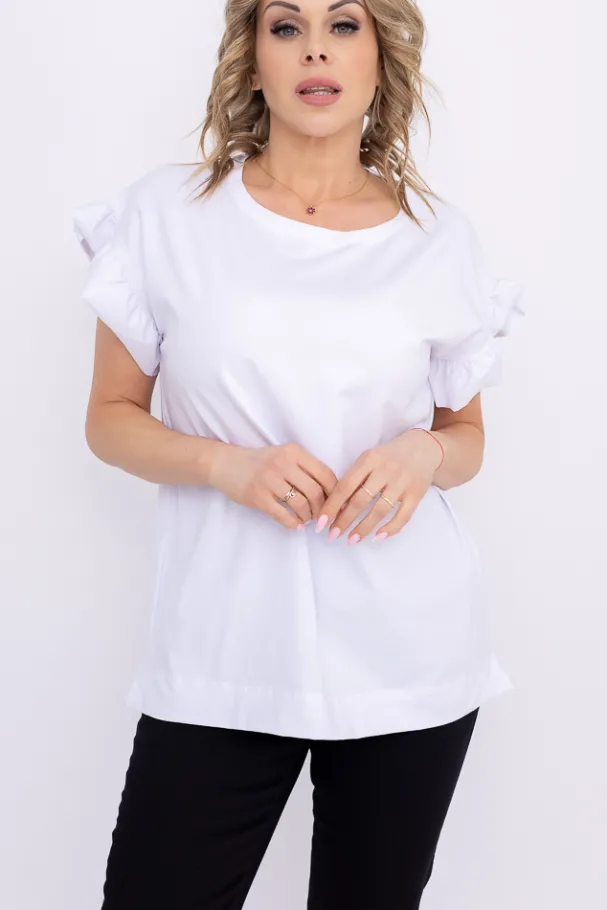Biała Bluzka BELLO<Polski Discount