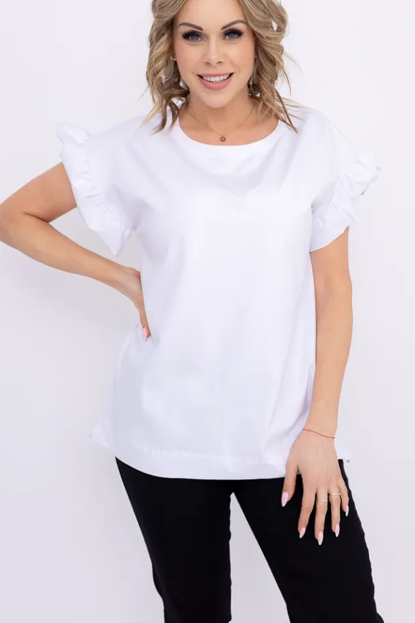Biała Bluzka BELLO<Polski Discount