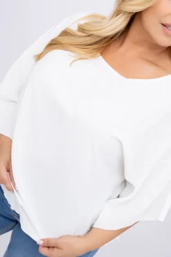 Biała Bluzka ETERNAL<Polski Discount
