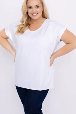 Biała Bluzka MARTELLI<Włoski Hot