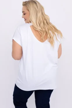 Biała Bluzka MARTELLI<Włoski Hot