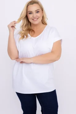 Biała Bluzka MARTELLI<Włoski Hot