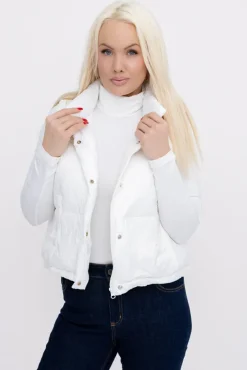 Biała Kamizelka ocieplana ALERVI< Clearance