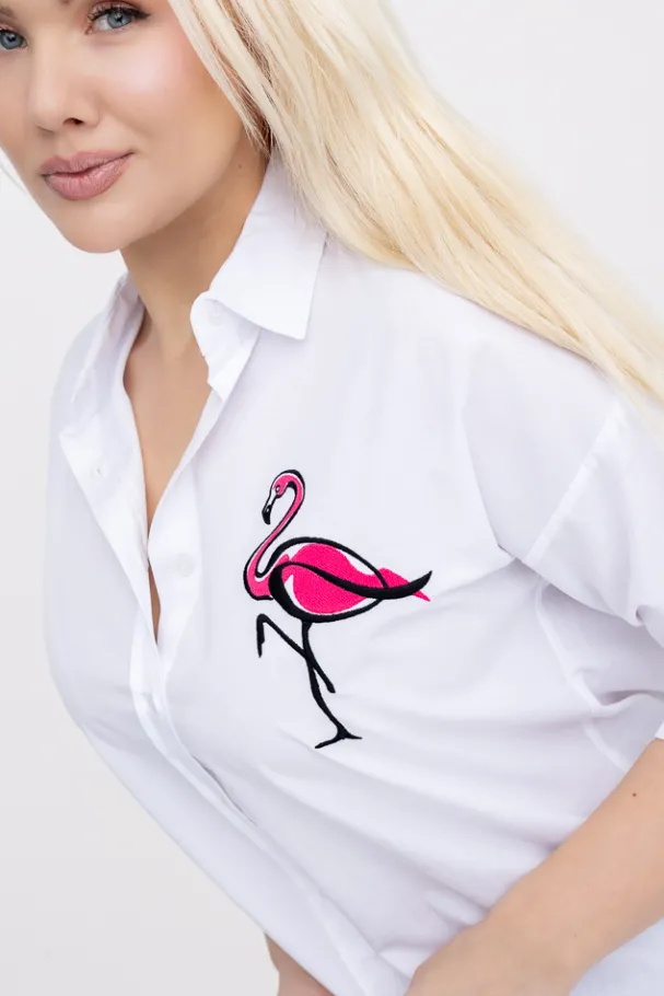 Biała Koszula GANDI< Online