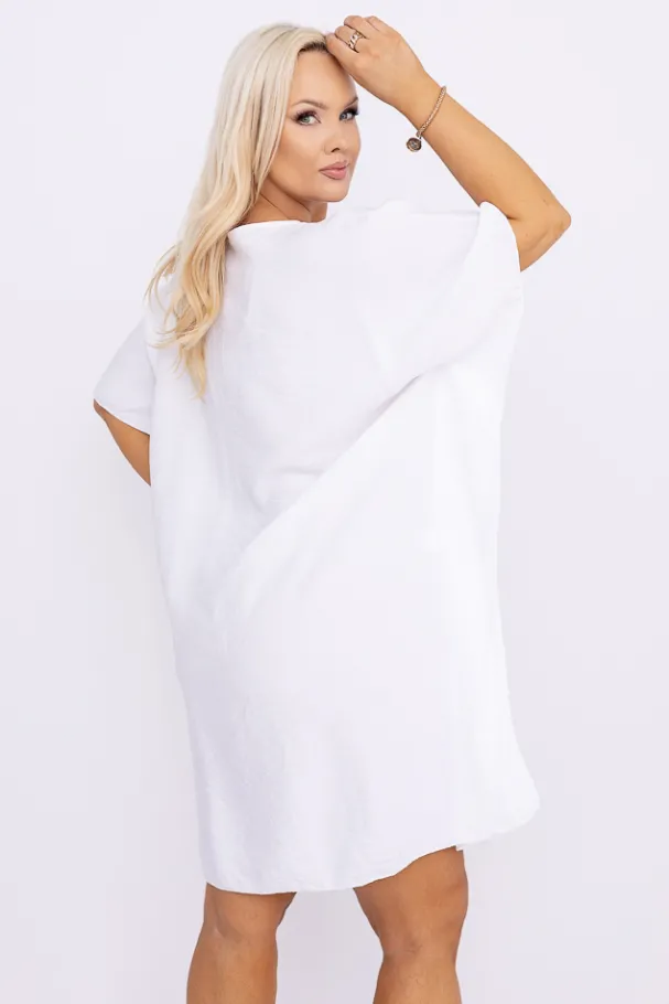 Biała Sukienka KIRMEN<Włoski Online