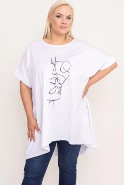 Biała Tunika LASHA Wzór 3<Włoski Sale