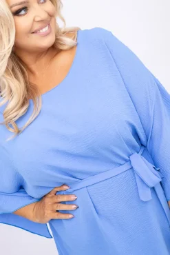Błękitna Tunika kimono LUNDIA<Polski New