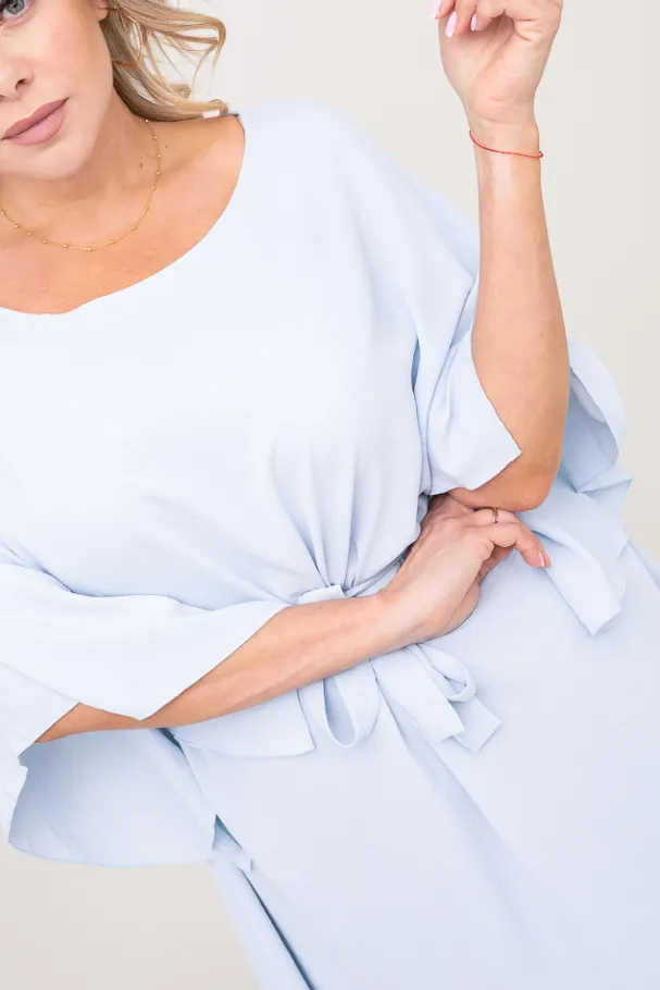 Błękitna Tunika kimono LUNDIA<Polski Online
