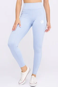 Błękitne Legginsy sportowe SPINTI<Polski Hot
