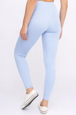 Błękitne Legginsy sportowe SPINTI<Polski Hot