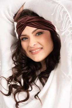 Brunatna Opaska welurowa CADIO< Online