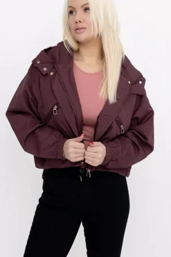 Burgundowa Kurtka ASNEL< Clearance