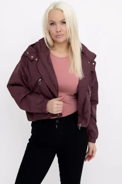 Burgundowa Kurtka ASNEL< Clearance