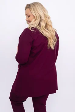 Burgundowa Marynarka CINTA<Polski Outlet