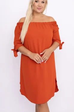 Ceglana Sukienka VALENCIA<Polski Best