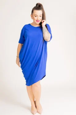 Chabrowa Sukienka CASUAL FASHION<Polski Discount