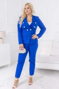 Chabrowy Marynarka dwurzędowa TEMIDA<Polski Hot