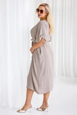 Ciemnobeżowa Sukienka MICHIGAN<Polski Online