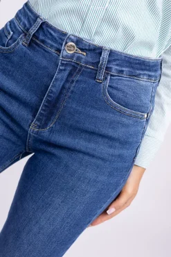 Ciemnoniebieskie Spodnie jeansowe VINTURI< Outlet