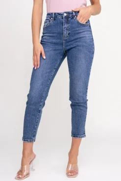 Ciemnoniebieskie Spodnie Jeansowe KARMEN<Włoski Hot