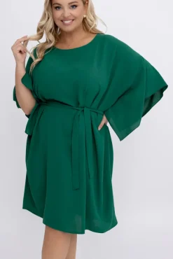 Ciemnozielona Tunika kimono LUNDIA<Polski Clearance