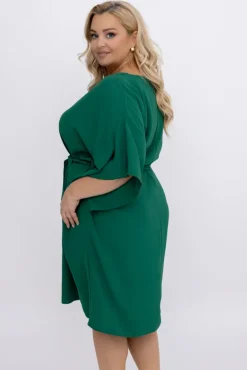 Ciemnozielona Tunika kimono LUNDIA<Polski Clearance