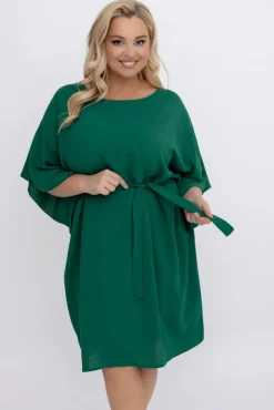 Ciemnozielona Tunika kimono LUNDIA<Polski Clearance