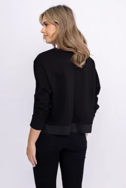 Czarna Bluza dresowa FORMI<Włoski Online