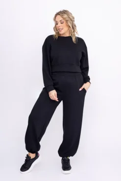 Czarna Bluza dresowa KANSIPI<Włoski Online