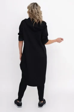 Czarna Bluza z kapturem OASIS<Włoski Sale