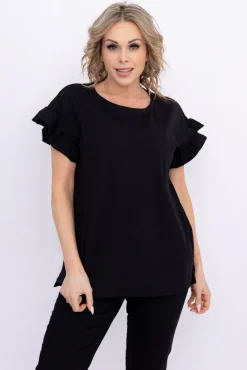 Czarna Bluzka BELLO<Polski Discount
