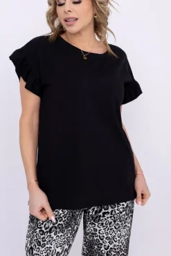 Czarna Bluzka BELLO<Polski Discount