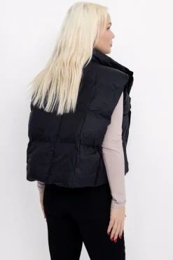 Czarna Kamizelka ocieplana REITEN< Clearance