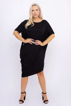 Czarna Sukienka CASUAL FASHION<Polski New