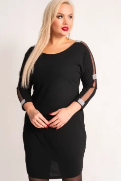 Czarna Sukienka DRETEGIO<Włoski Online