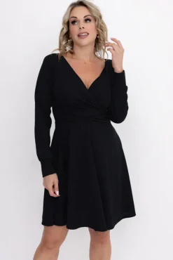 Czarna Sukienka KIARA<Włoski New