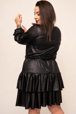 Czarna Sukienka LORESIA Plus Size<Polski Online