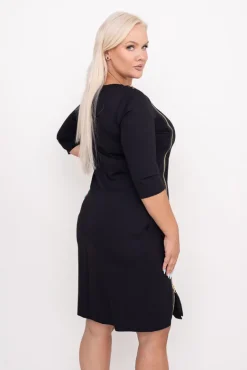 Czarna Sukienka SELENA Wzór 1<Polski Online