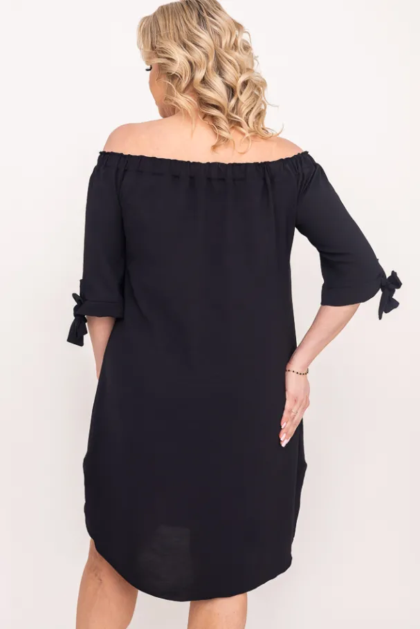 Czarna Sukienka VALENCIA<Polski Sale