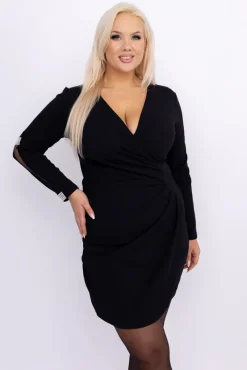 Czarna Sukienka VELUCI<Włoski Hot