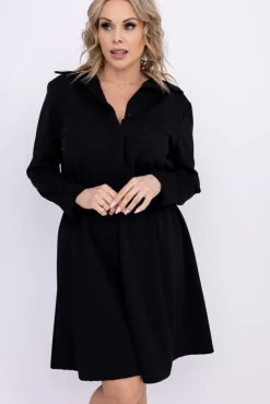 Czarna Sukienka YAOMI<Włoski New