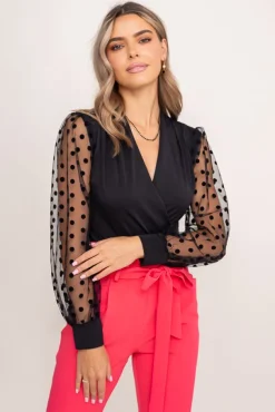 Czarne Body KAEDE Wzór 1<Włoski Sale