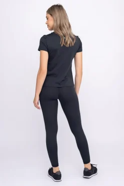 Czarne Legginsy sportowe SPINTI<Polski Hot