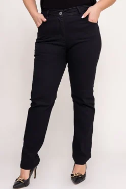 Czarne Spodnie Jeansowe PAXI< Sale