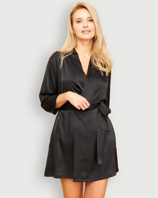 Szlafrok satynowy VERONA<Polski Best