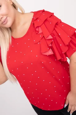 Czerwona Bluzka TORRERI<Polski Outlet