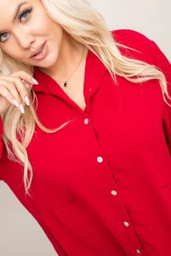 Czerwona Koszula TOURI<Włoski Online